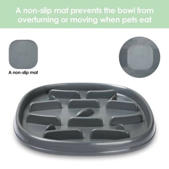 YUAKUOD SLOW FEEDER NON SLIP DOG BOWL NWT - Picture 5 of 11